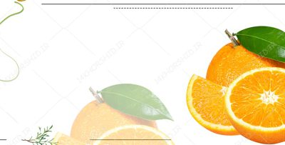 طرح بنر لایه باز محصولات لیمو و پرتقال psd